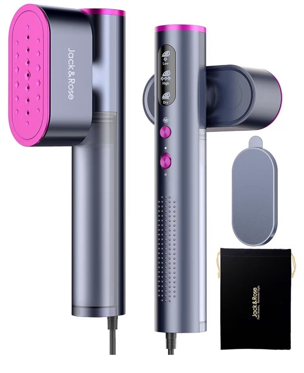 Jack ＆ Rose Travel 2:1 100-220V Portable Iron Steamer and Iron for Clothes